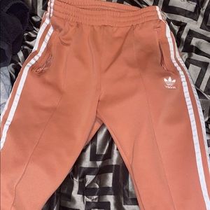 Pink adidas joggers